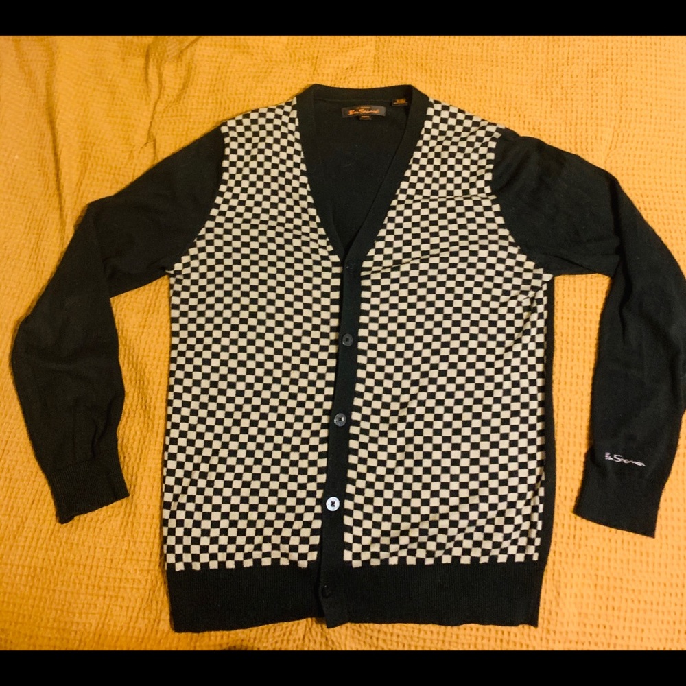 Ben Sherman Long sleeve checkered sweater